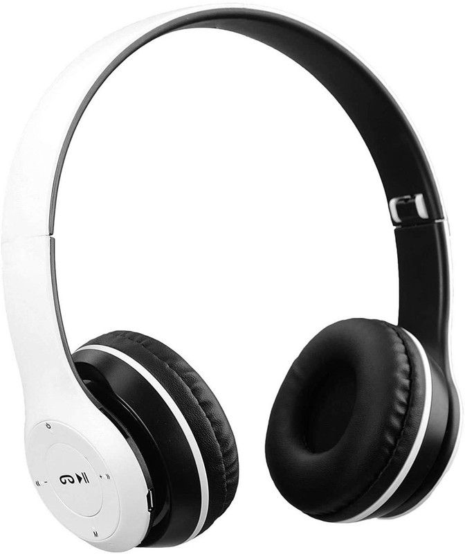 RECTITUDE Bluetooth Headphone Bluetooth Headset  (White, On the Ear)