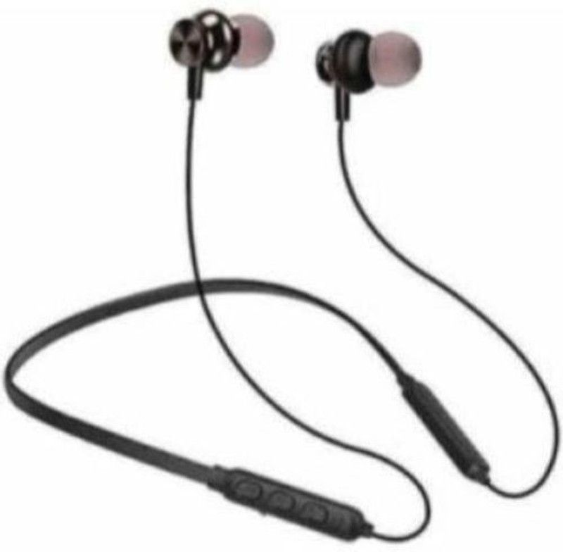 SYARA TGK_483A 17 Neck Band Bluetooth Headset Bluetooth Headset  (Black, In the Ear)