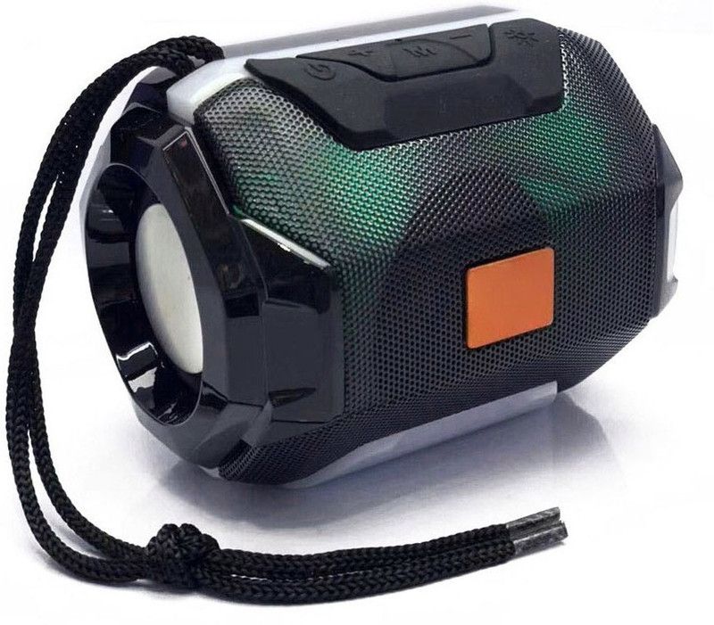 kluzie Stereo Audio deep bass Portable Rechargeable Flashing LED Light Wireless Audio Bluetooth Speaker 5 W Bluetooth Speaker  (Black, Stereo Channel)