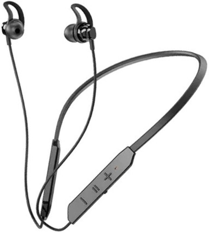 ZOKMOB 35 Hours Playing Time Fast Charging Bluetooth Neckband Earphone Bluetooth Headset  (Black, In the Ear)