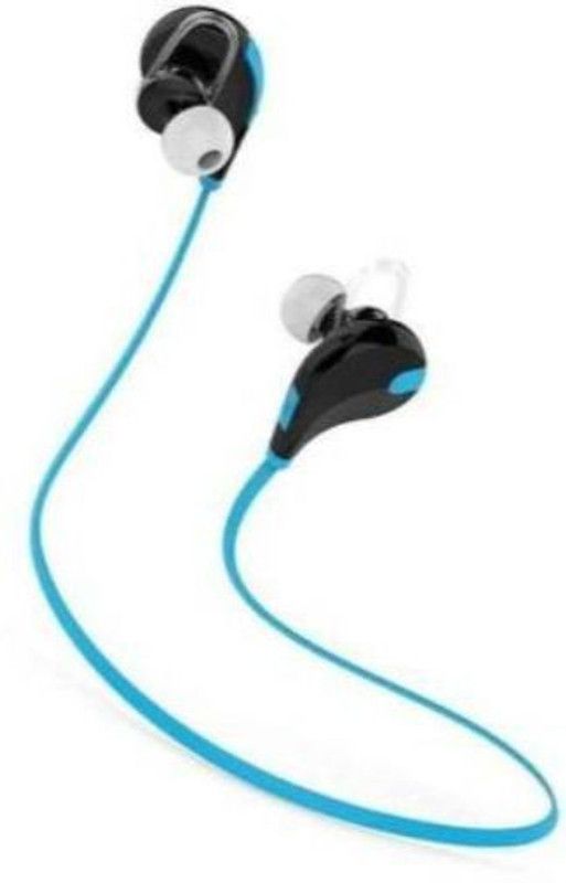 SYARA UMX_567L Jogger bluetooth Headset for all Smart phones Bluetooth without Mic Headset  (Blue, In the Ear)
