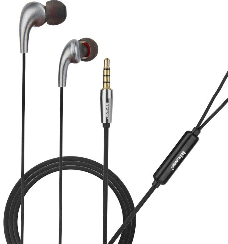 HB-19 LightWeight High Defination Stereo Earphone Wired Headset Wired Headset  (Grey, In the Ear)