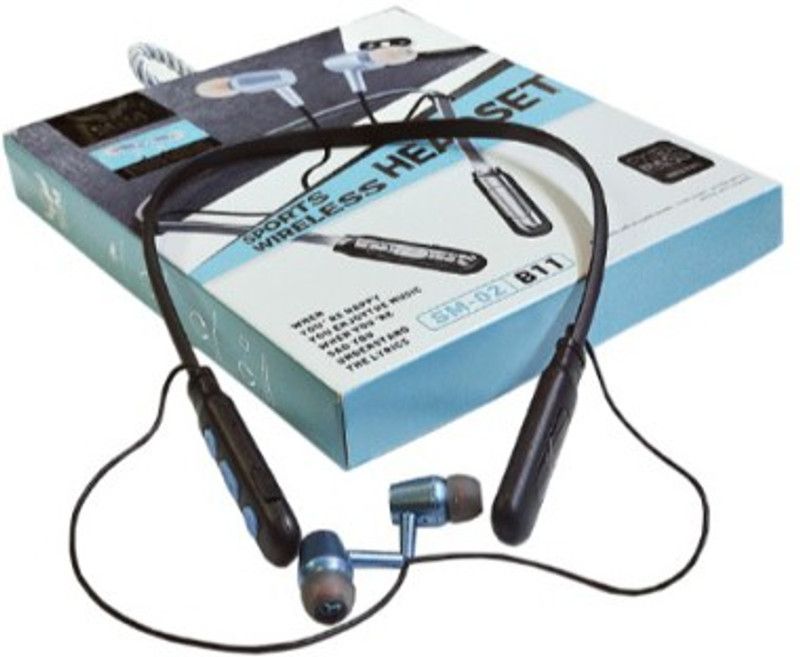 VGK_435K_B11 Neck Band Bluetooth Headset Bluetooth Headset  (Black, In the Ear)