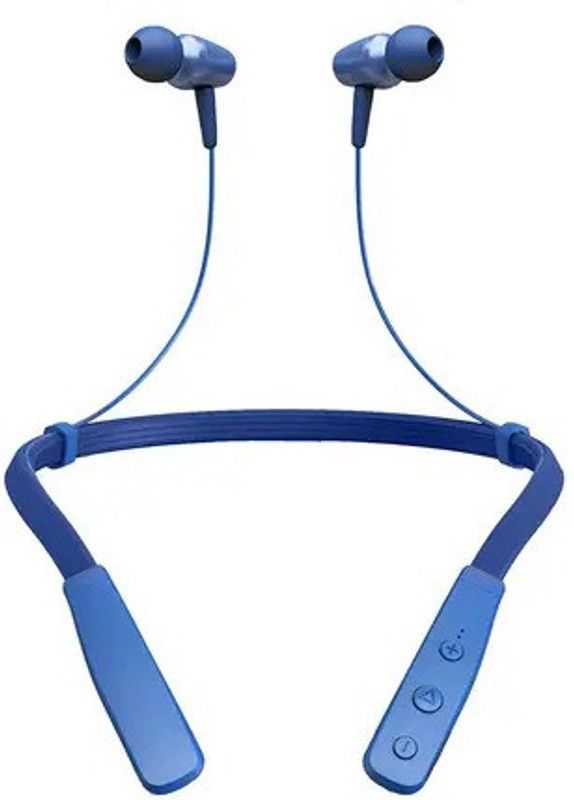 Magic Yantra Wireless Neckband Bluetooth Headset Bluetooth Headset  (Blue, In the Ear)