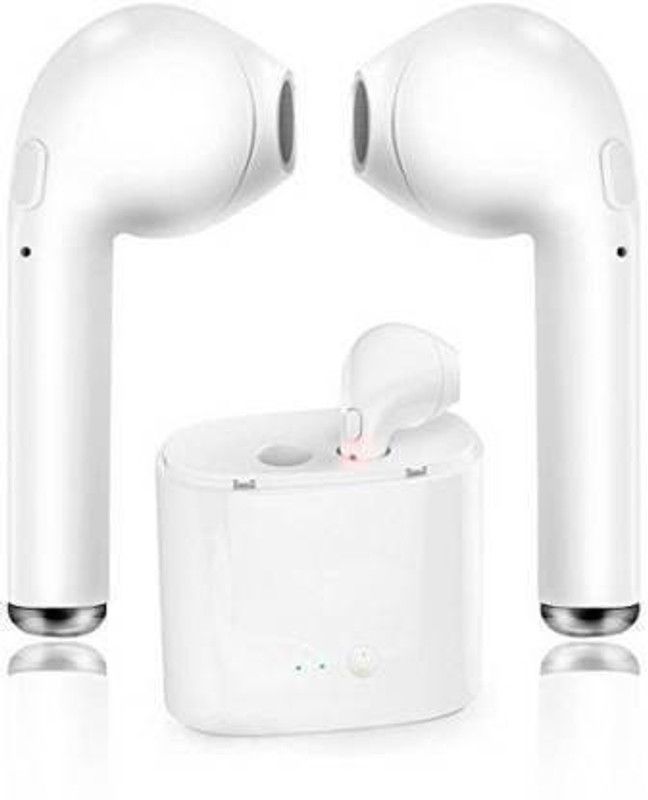 dilgona Wireless Dashing Bluetooth Headphone i7 with inbuilt mic. Bluetooth Headset  (White, True Wireless)
