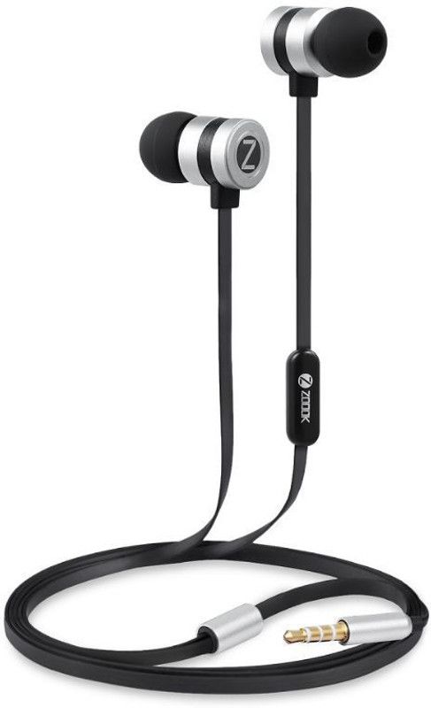 Zoook Rocker Harmony Wired Headset  (Silver, Black, In the Ear)