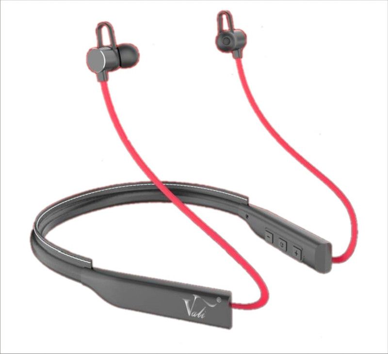 shadox V- 40 super bass Bluetooth Headset  (Red, In the Ear)