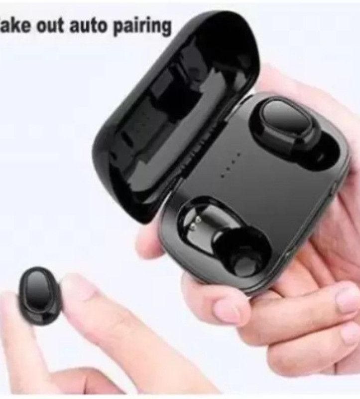 SYARA UZE_537C_TWS L21 Wireless Earbuds Bluetooth Headset Bluetooth Headset  (Black, True Wireless)