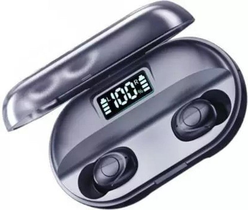 NKL LED Display 032 Earbuds Power Bank With Portable Charging Case Bluetooth Headset  (Black, True Wireless)
