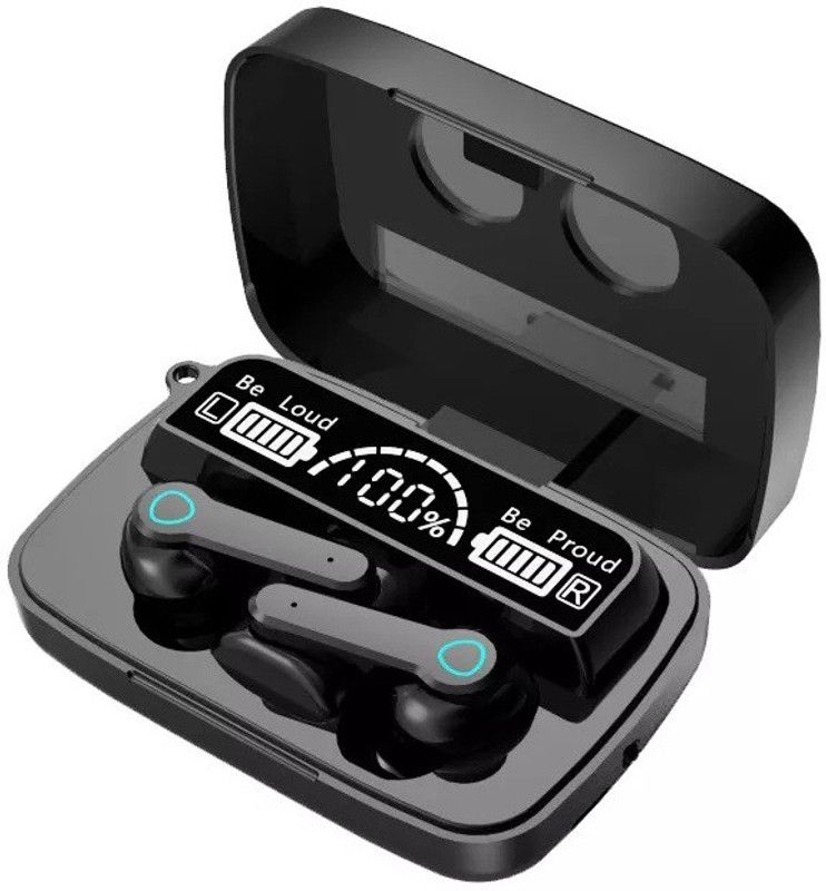 Nexbird Premium TWS M19 Wireless Headphones LED Digital Touch Control Display N21 Bluetooth Headset  (Black, True Wireless)