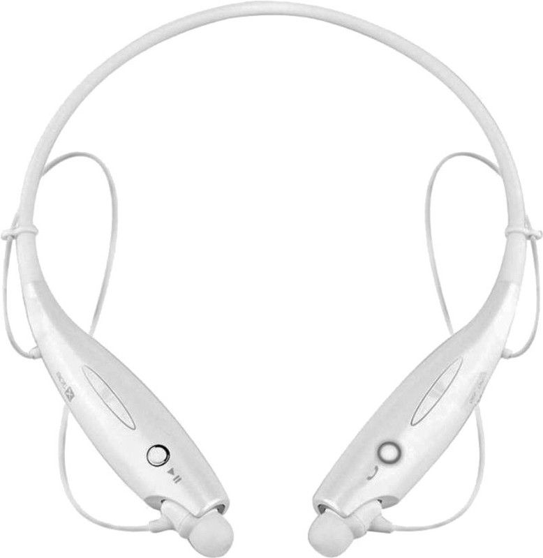 Aarzoomic Premium Rich Bass Sound HBS-730 op_po/m_i/vi_vo Sports Neckband Bluetooth Headset  (White, In the Ear)