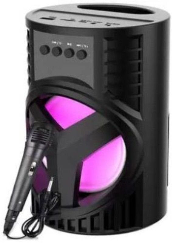GUGGU OHK_531A_LZ 4103||WS-03|| Karaoke Speaker With Mic compatiable With smartphones 15 W Bluetooth Speaker  (Black, 4.1 Channel)