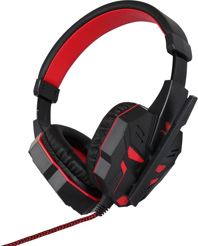 Aula LB-01R Wired Gaming Headset  (Black, Red, On the Ear)