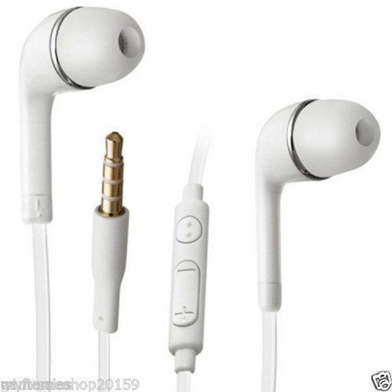awakshi SAM YR 0004 Wired without Mic Headset  (White, In the Ear)