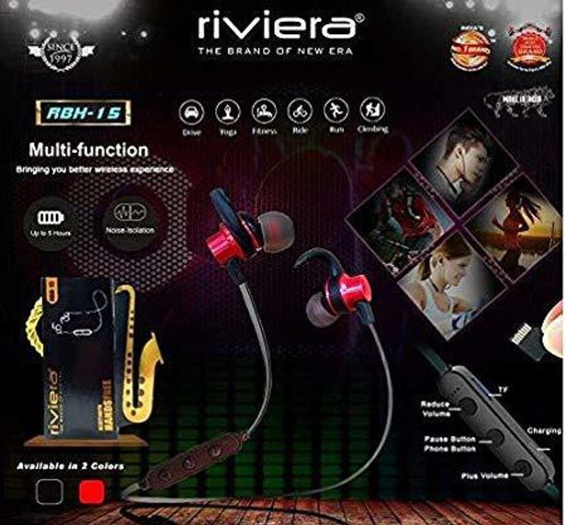 RBH 15 Bluetooth Headset  (Assorted, In the Ear)