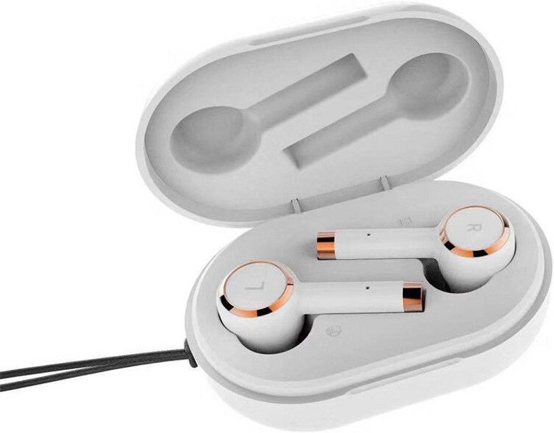 BENISON INDIA Original Hi-Fi BI204 Pro Intelligent Touch Control Earphone Bluetooth Headset Bluetooth Gaming Headset  (White, In the Ear)