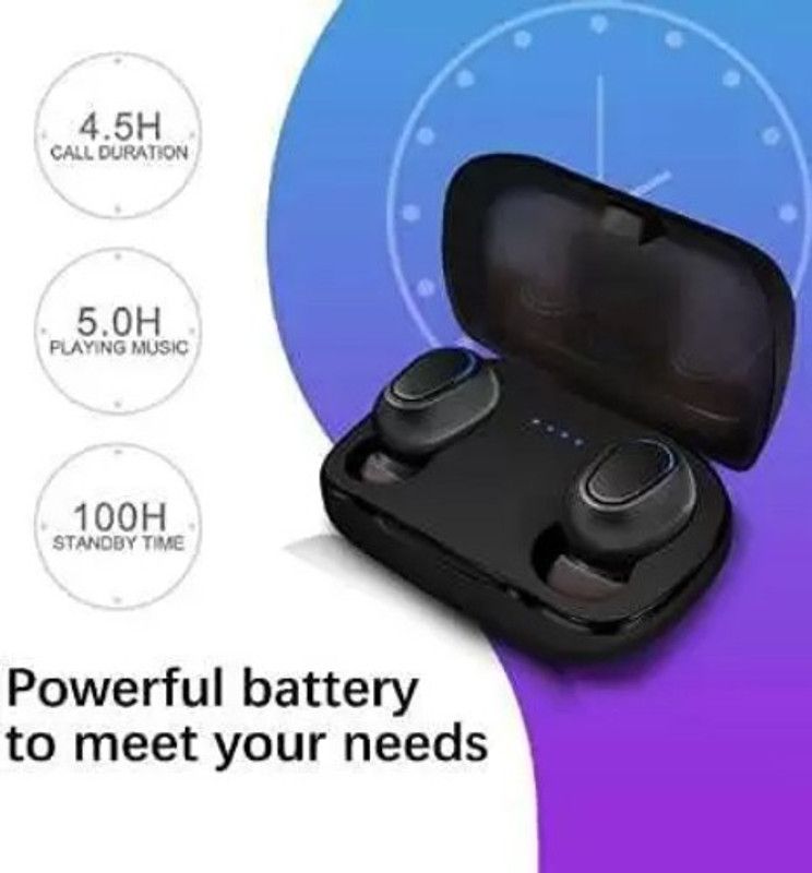Clairbell UBF_408B_TWS L21 Wireless Earbuds Bluetooth Headset Bluetooth Headset  (Black, True Wireless)