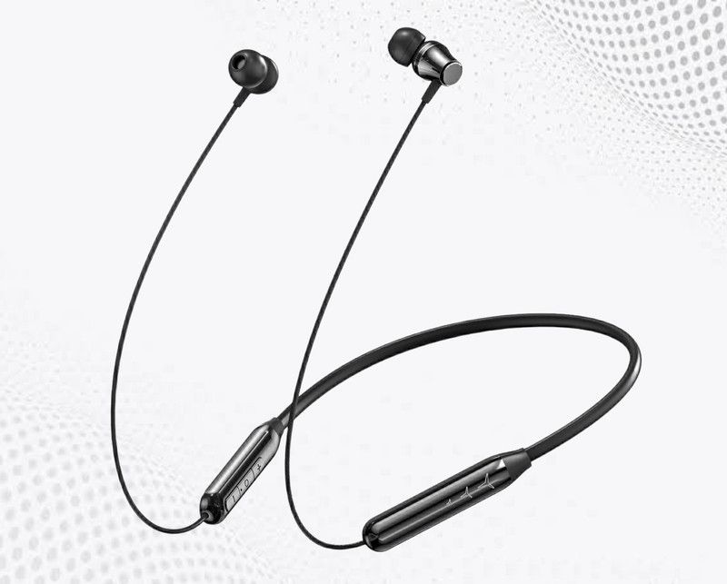 ROKAVO 2022New Running 40 hr Wireless hi-fi neckaband Magnetic Headset Bluetooth Headset  (Black, In the Ear)