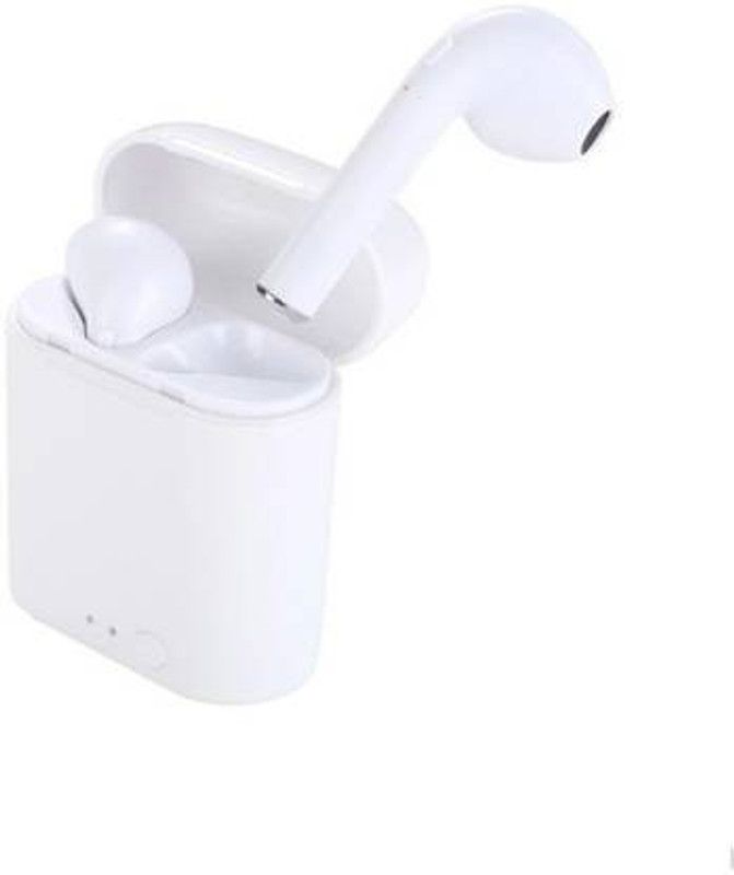 I7 Bluetooth True Wireless Bluetooth Headset  (White, True Wireless)