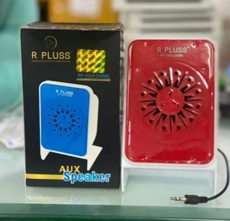 R PLUSS PUSS SPKERO Battery (multi colour pack of 1) 1 W Laptop/Desktop Speaker  (Red, Yellow, Black, 3 Channel)