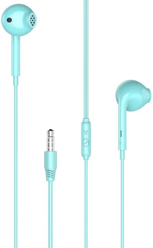 Helo Kuki EP 28 For INFlNlX Zero 5G/Note 11/Note 11S/Hot 10s/Note 10 Pro/Hot 11s/Smart 5 Wired Headset  (Blue, In the Ear)