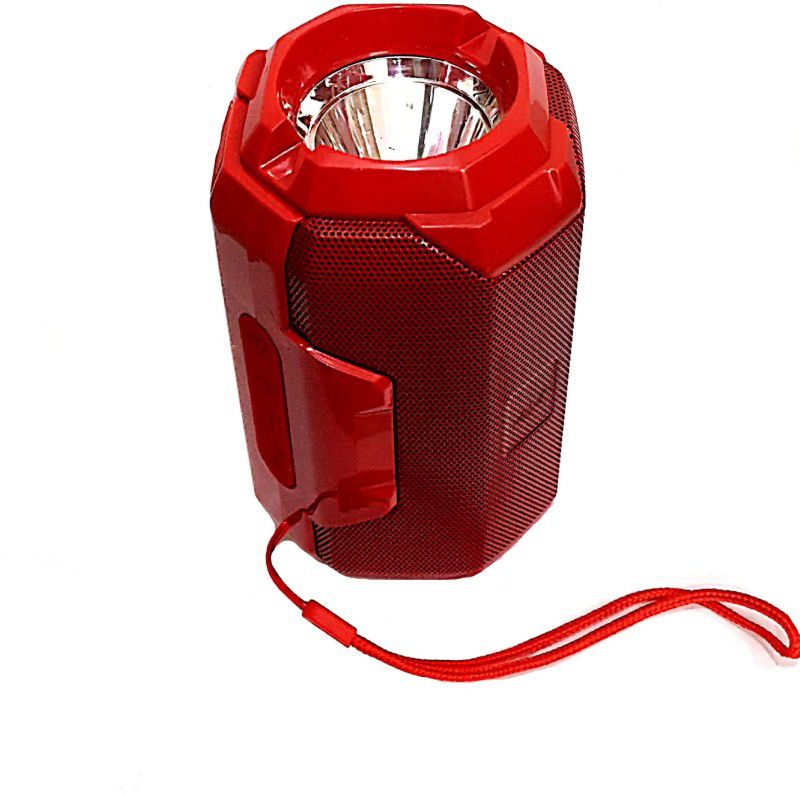 Clubics Bluetooth AO 106 Wireless Speaker with Torch Light and FM Radio (Red) 5 W Bluetooth Speaker  (Red, Stereo Channel)