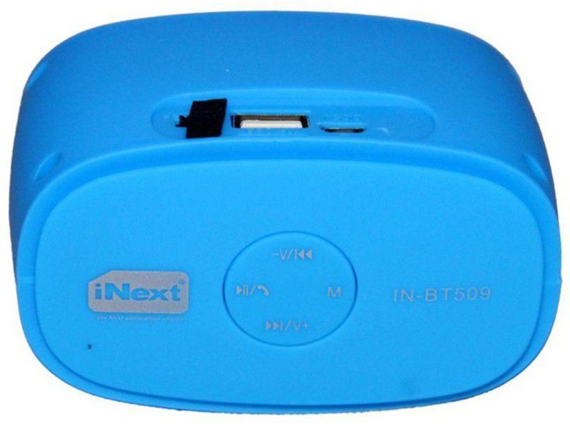 Inext BT509 Portable Bluetooth Laptop/Desktop Speaker  (Red, White, Blue, Black, Stereo Channel)