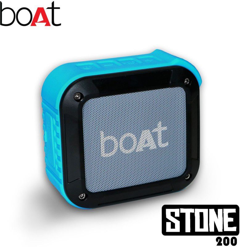 boAt Stone 200 Water Proof 3 W Portable Bluetooth Speaker  (Blue, Mono Channel)