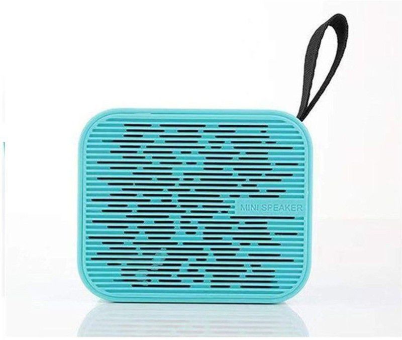 Raptas Portable Bluetooth Plastic Mini Speaker with Subwoofer Sound 12 W Bluetooth Speaker  (Blue, Stereo Channel)