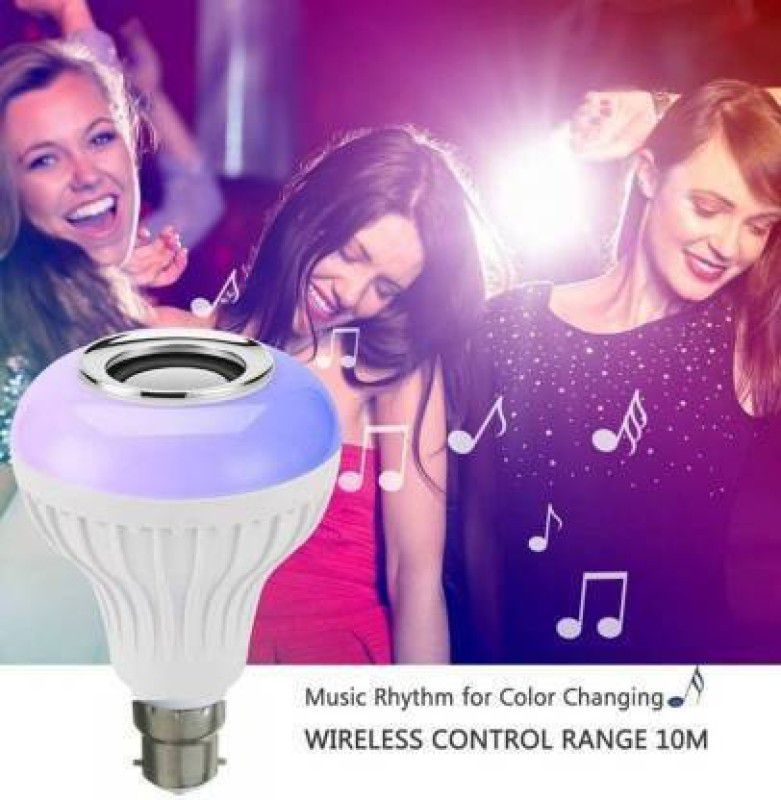 Treadmill Led Bulb with Bluetooth Speaker Music Light Bulb Rgb Bulb with Remote Control 10 W Bluetooth Party Speaker  (White, 4.2 Channel)