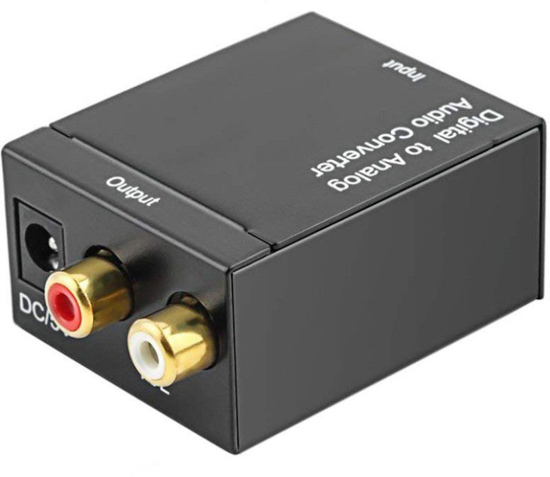 Tobo Digital Optical Coax to Analog RCA Audio Converter Media Streaming Device  (Black)