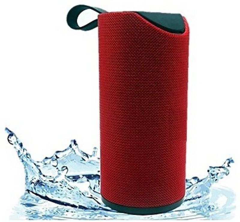 FD1 TG113 Super Bass Splashproof Wireless Bluetooth Speaker Bluetooth Speaker  (Red, Stereo Channel)