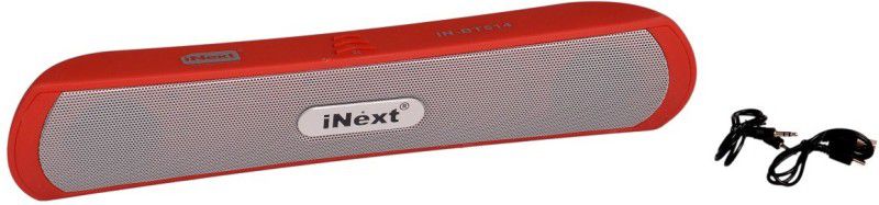 Inext IN-BT514 3 W Portable Bluetooth Speaker  (Red, Stereo Channel)