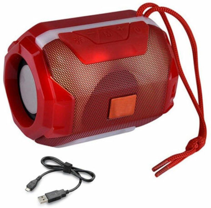 Megatrade 2022 NEW A005 Wireless Portable Rechargeable Gaming LED Light Ultra Dynamic Bass Sound 10 W Bluetooth Speaker  (RED, Stereo Channel)