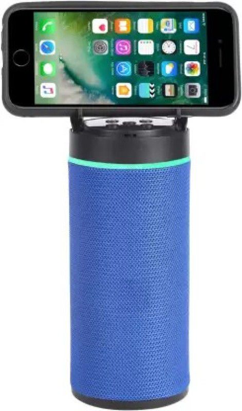 ANY KART Super deep Bass Portable Wireless Bluetooth Speaker Inbuilt Mobile Stand with Beautiful Multi Color LED Light Ring Around The Speaker Support TF/USB/Pen Drive 10 W Bluetooth Speaker  (Blue, Stereo Channel)