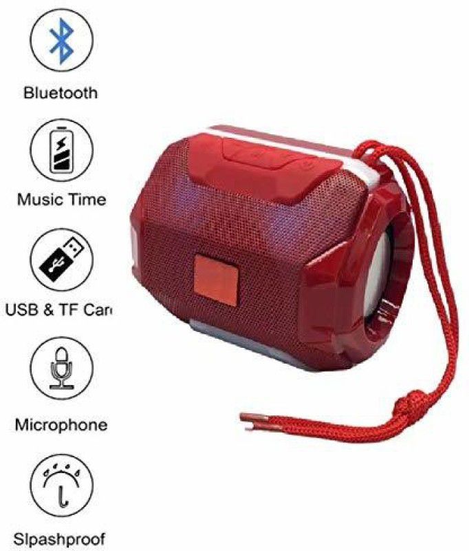 Shopline A005 Portable Wireless Bluetooth Speaker Compatible with All Android 5 W Bluetooth Speaker  (Red, Stereo Channel)