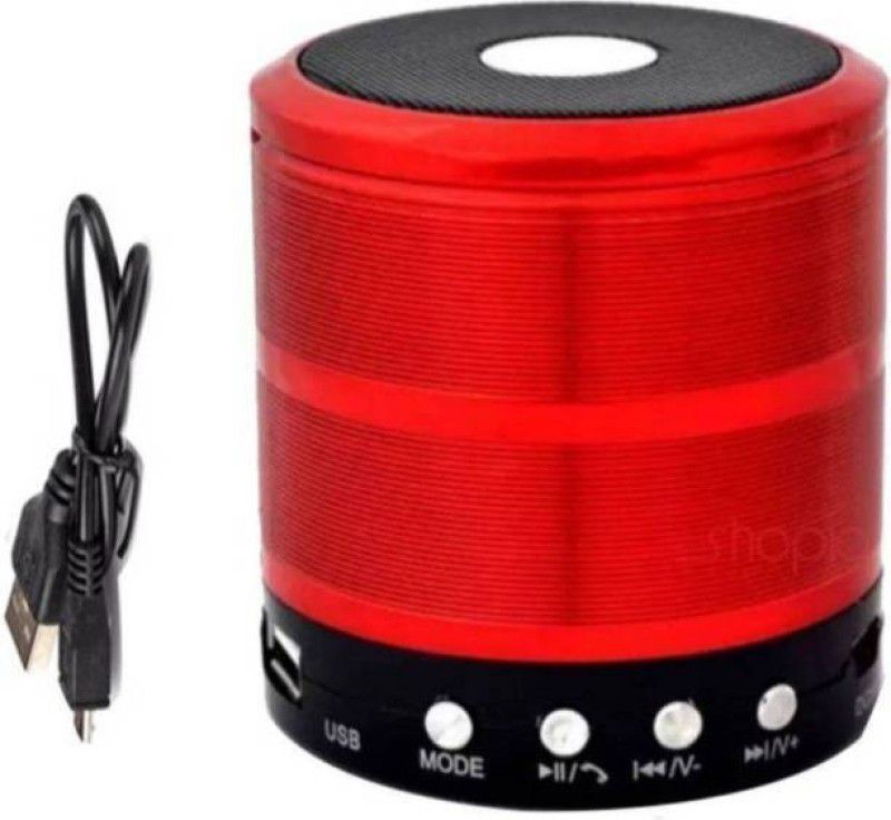 Buy Genuine Unique Appearance Cylindrical For Stronger Bass 5 W Bluetooth Laptop/Desktop Speaker  (Red, Stereo Channel)