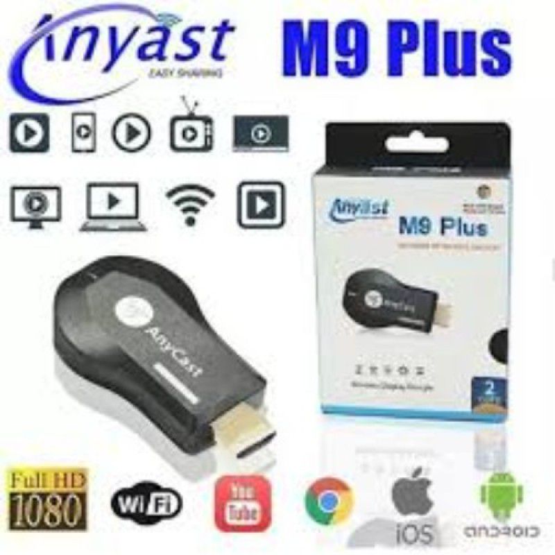 GUGGU CQH_552H Any cast WiFi HDMI Dongle & Wireless Display for TV Media Streaming Device  (Black)