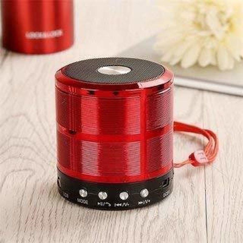 Shopline MINI WS – 887 Bluetooth Speaker 10 W Bluetooth Gaming Speaker 10 W Bluetooth Speaker  (Red, Stereo Channel)