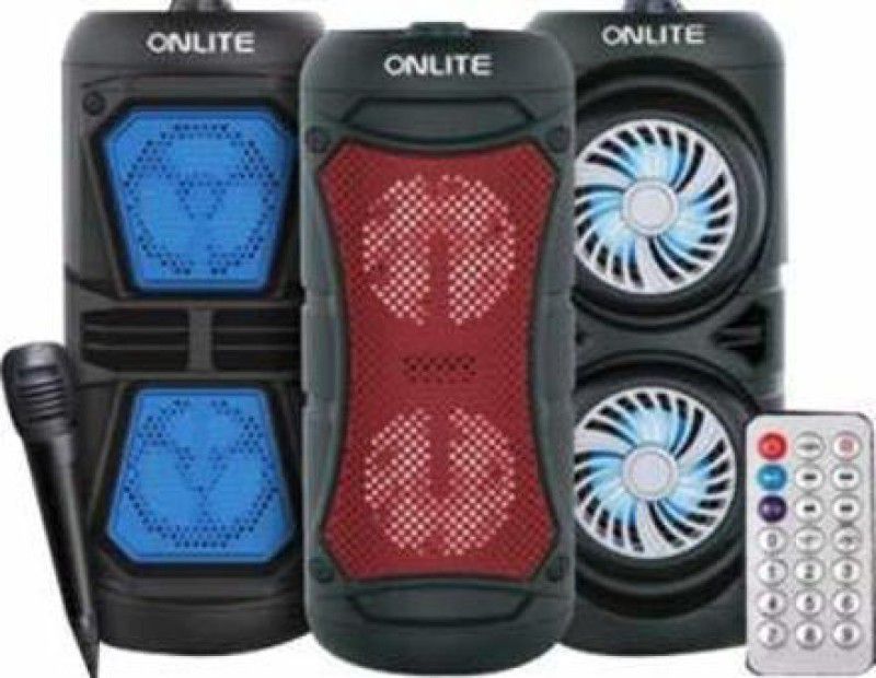 D.S.INTERNATIONAL Latest onlite DS-134 Portable Super Bass Wireless V5.0 Bluetooth Speaker with Multi Buttons | AUX | FM | SD Card | USB Slots Compatible in All Device (Multi, 40W) 40 W Bluetooth Speaker  (Multicolor, Stereo Channel)