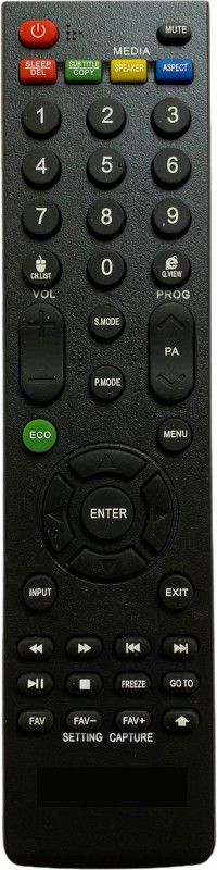 Upix 858 LCD/LED TV Remote Compatible for Kodak LCD/LED TV (EXACTLY SAME REMOTE WILL ONLY WORK) Remote Controller  (Black)