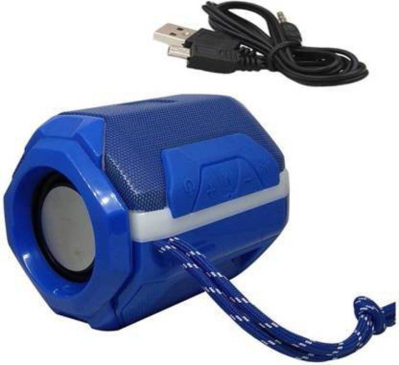 Borneo A005 Powerpact Stereo Audio deep bass Portable Rechargeable Splash/Waterproof Flashing LED Light Best Wireless/Gaming/Outdoor/Home Audio Bluetooth Speaker/Speakers with tf/FM Slot /005 BLA9 8 W Bluetooth Speaker  (Blue, 4.2 Channel)