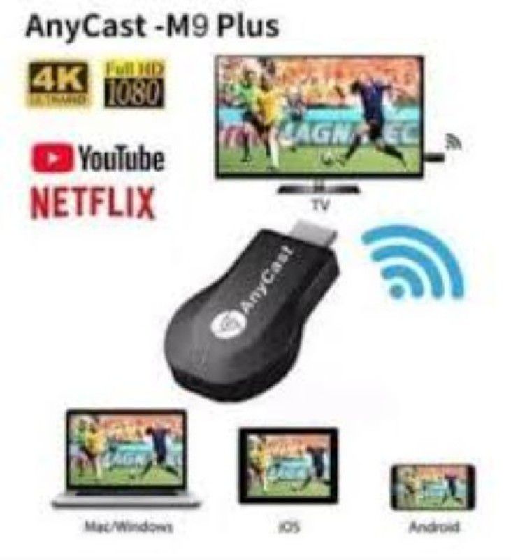 GUGGU CTH_564X Any cast WiFi HDMI Dongle & Wireless Display for TV Media Streaming Device  (Black)
