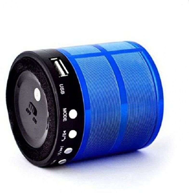 INDIRULERS WS-887 Mini Bluetooth Speaker 5 W Bluetooth Speaker  (Blue, Black, 4.1 Channel)