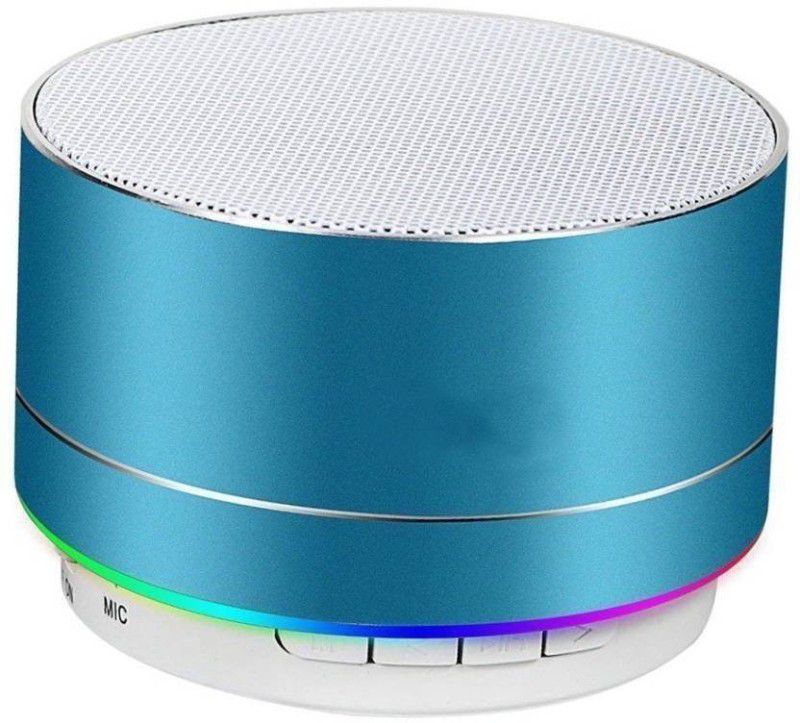 ZEPAD A10 Mini Portable Bluetooth Speaker with Built-in Mic & Reflective LED | HiFi Deep Bass Sound Compatible with All Smartphone Bluetooth Speaker 3 W Bluetooth Speaker  (Blue, Stereo Channel)