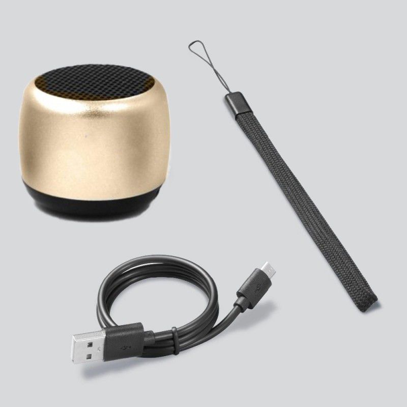 SOJUBA New Collection Trending Coin Size Mini Metal Wireless Bluetooth Speaker 5 W Bluetooth Speaker  (GOLDEN, Stereo Channel)