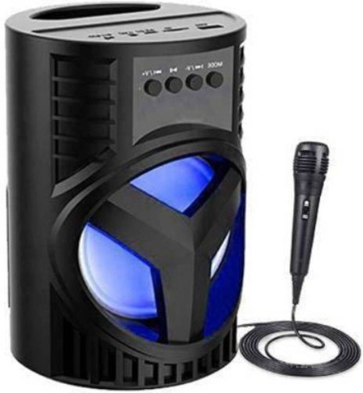 GUGGU HEM_537C_LZ 4103||WS-03|| Karaoke Speaker With Mic compatiable With smartphones 15 W Bluetooth Tower Speaker  (Black, Stereo Channel)