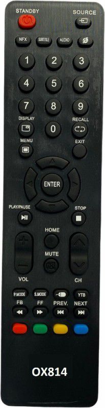 Upix SH-814 (No Voice) Smart TV Remote Compatible for Onix Smart TV LCD/LED (No Voice) (EXACTLY SAME REMOTE WILL ONLY WORK) Remote Controller  (Black)