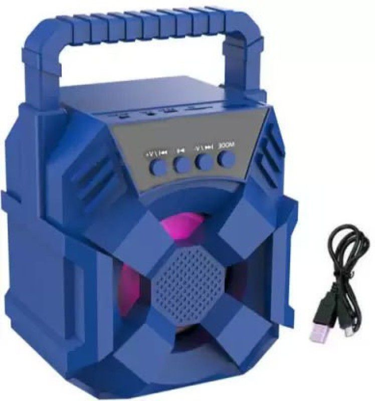 Dilurban Best Buy Universal Wireless Portable Speaker Lz-3101 Karaoke Wireless Portable 3D sound Splashproof Extra Baas Stereo sound quality Led Colour Changing Lights wireless Bt Speaker 5 W Bluetooth Speaker  (Blue, Stereo Channel)