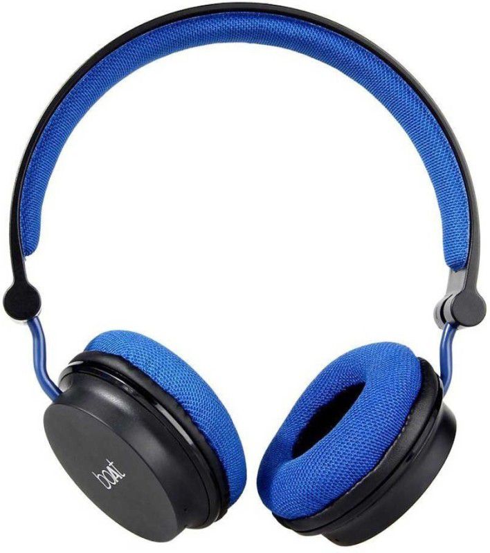 (Refurbished) boAt Rockerz 400 Super Extra Bass Bluetooth Headset with Mic  (Blue, Black, On the Ear)